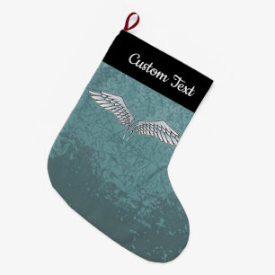 Blue-Grey Wings Christmas Stocking