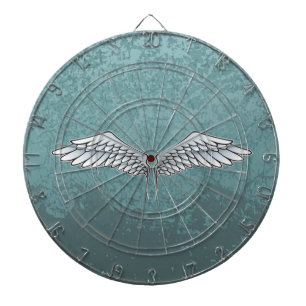 Blue-grey wings dartboard