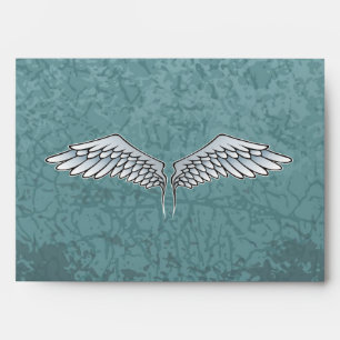 Blue-grey wings envelope