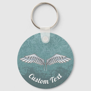 Blue-Grey Wings Keychain