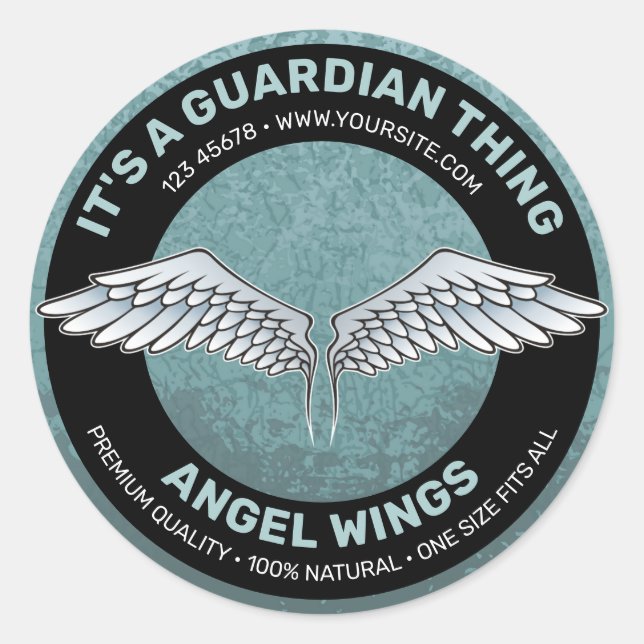 Blue - Grey Wings Label (Front)