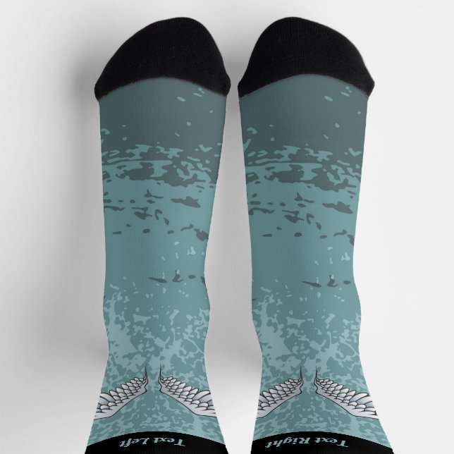 Blue-Grey Wings Socks (Top)