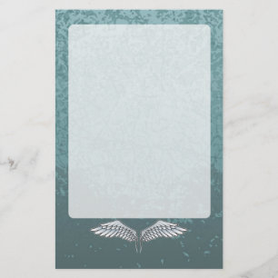 Blue-grey wings stationery