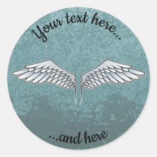 Blue-Grey Wings Sticker