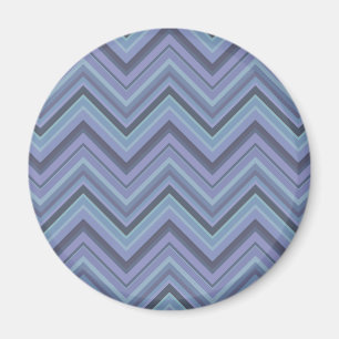 Blue-grey zigzag stripes magnet