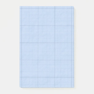 Blue Grid With Guide Lines Post-it Notes