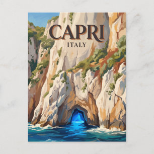 Blue Grotto Capri Italy Postcard