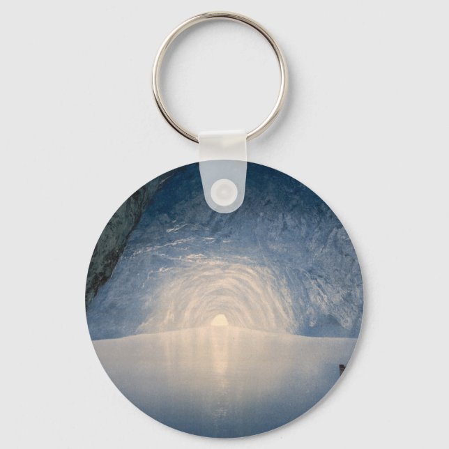 Blue Grotto, Island of Capri, Campania, Italy Key Ring (Front)
