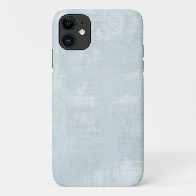 Blue Grunge Art Page Case-Mate iPhone Case (Back)