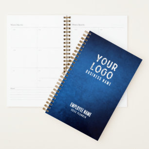 Blue Grunge Gradient Personalized Employee Planner