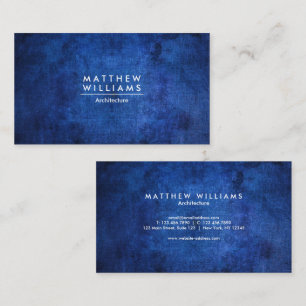 Blue Grunge Texture Business Card