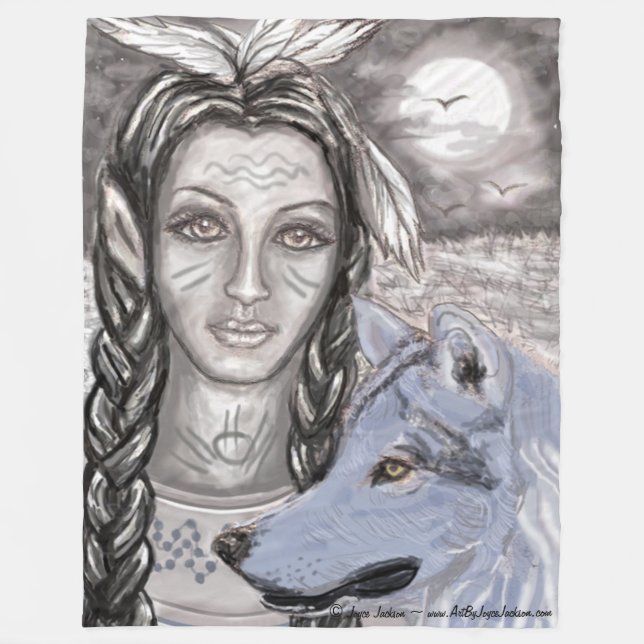 Blue Guardian Fleece Blanket (Front)