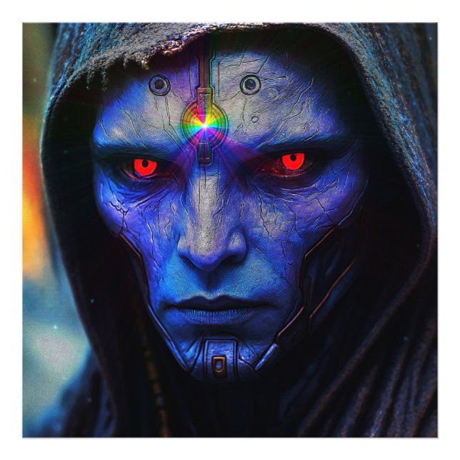 Blue Guardian of the Galaxy Photo Print (Front)