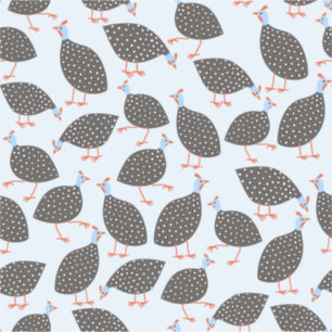 Blue Guinea Fowl Pattern