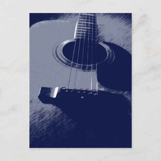 Blue Guitar Postcard (Front)