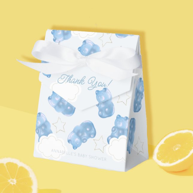 Blue Gummy Bear Boy Baby Shower Favour Box (Creator Uploaded)