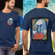 Blue Guy mixed media 