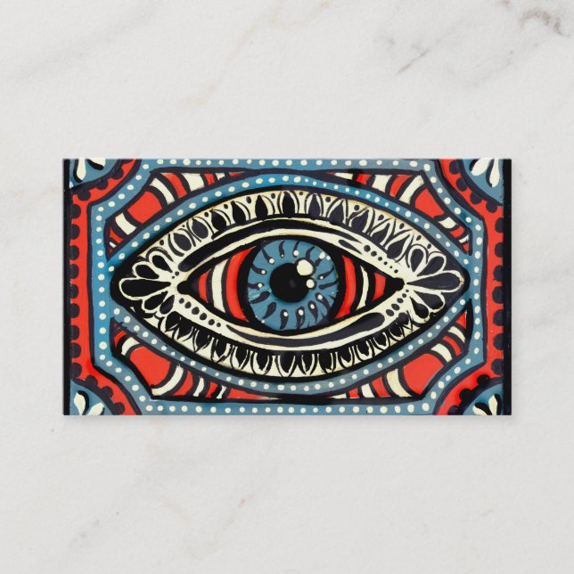 Blue Gypsies Eye Business Card (Front)