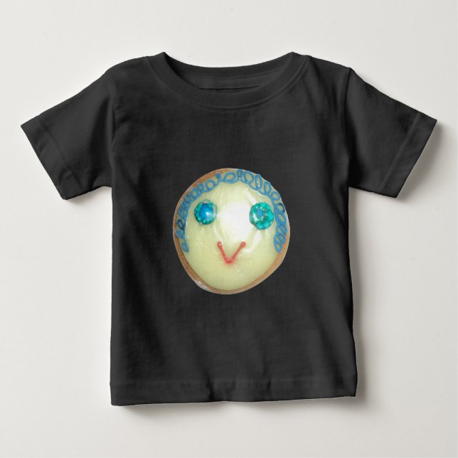 Blue Hair Emoji Art Print/Graphic Baby T-Shirt (Front)
