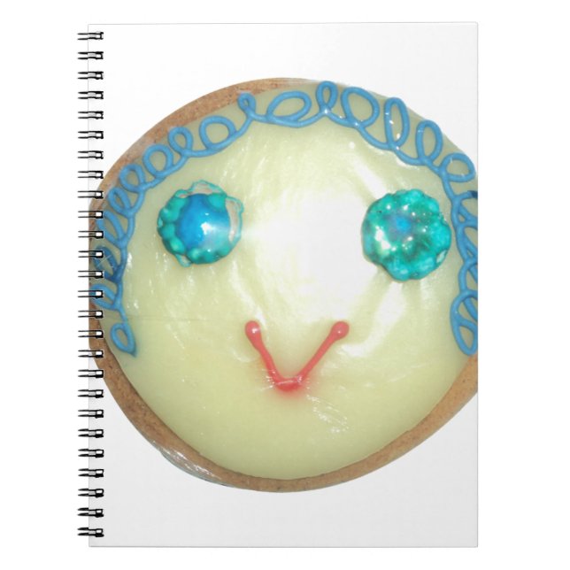 Blue Hair Emoji Art Print/Graphic Notebook (Front)