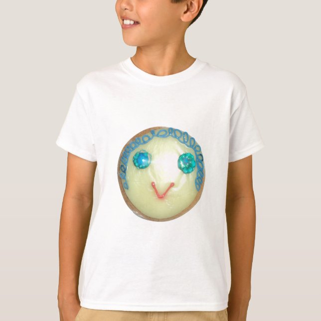 Blue Hair Emoji Art Print/Graphic T-Shirt (Front)