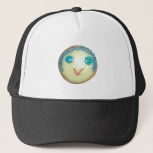 Blue Hair Emoji Art Print/Graphic Trucker Hat