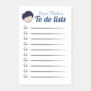 Blue-haired Boy To do lists Post-it Notes
