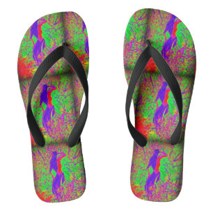 blue-haired  hippie groovy mermaid thongs