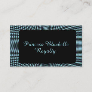 Blue halftone business card