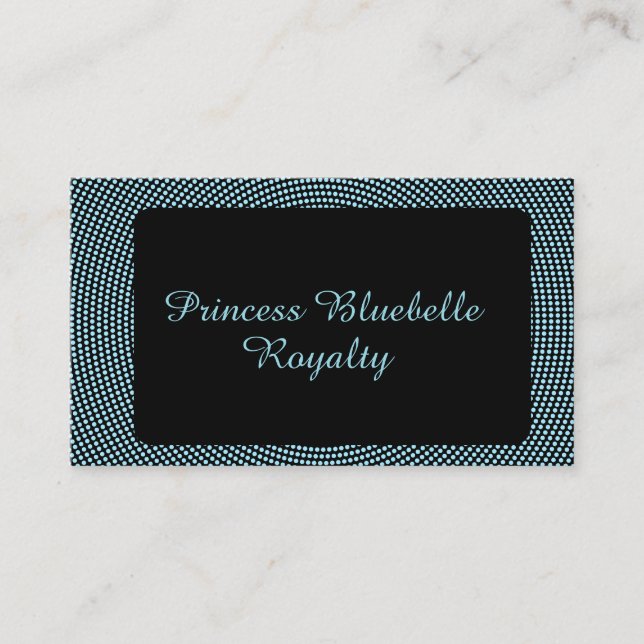 Blue halftone  business card (Front)