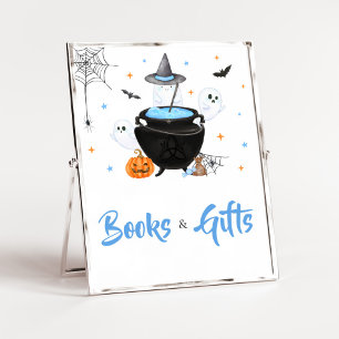 Blue Halloween Baby is Brewing Books and Gifts Poster