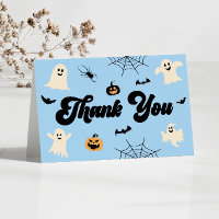 Blue Halloween Spooky Ghosts Baby Shower