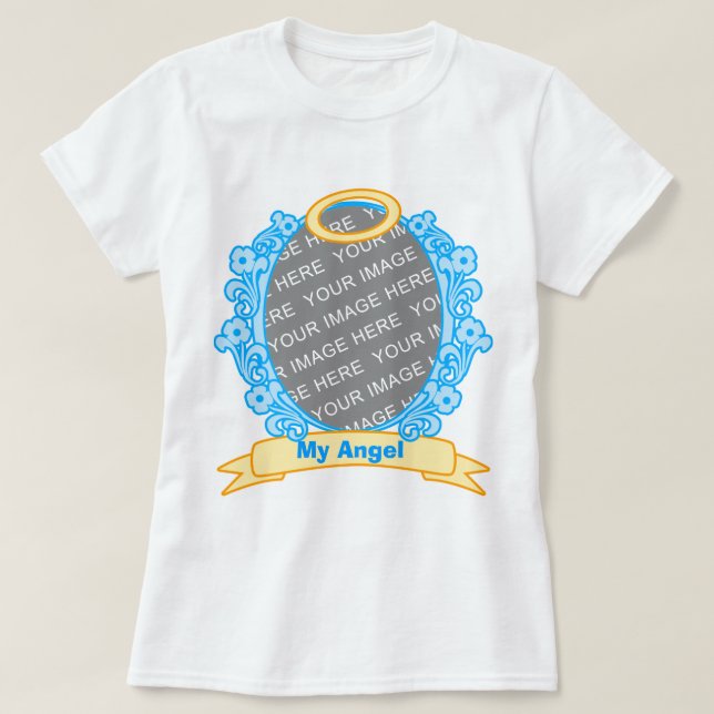 Blue Halo Customisable Frame T-shirt (Design Front)