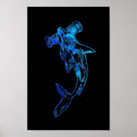 Blue Hammerhead Shark Tattoo
