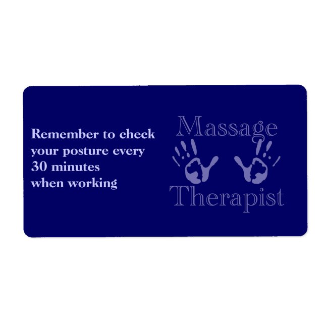 Blue Hand Prints Label (Front)