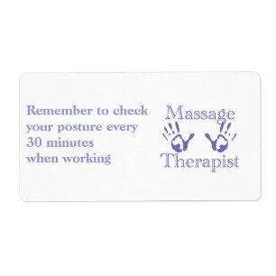 Blue Hand Prints Label