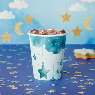 Blue hanging stars paper cup