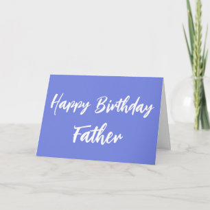 Blue Happy Birthday Father from Daughter Card