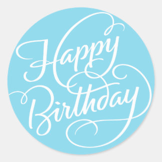 BLUE HAPPY BIRTHDAY | STICKER