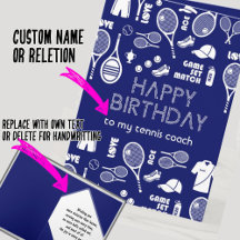 Blue Happy Birthday 🎾Tennis 💙🤍