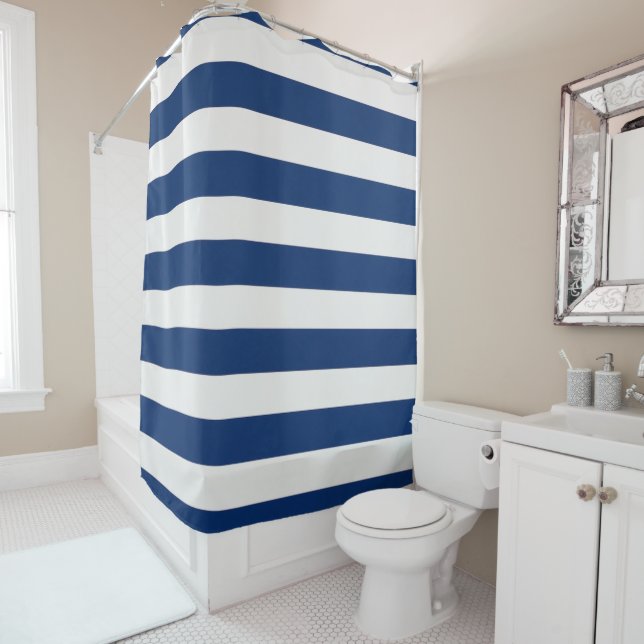 Blue Harbour Shower Curtain (In Situ)