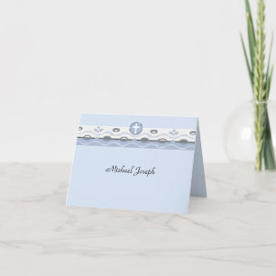 Blue Harmony Photo Thank You Notecard