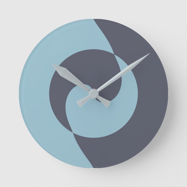 Blue Harmony Round Clock (Front)