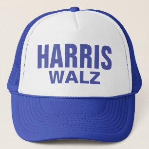 Blue Harris Walz Trucker Hat