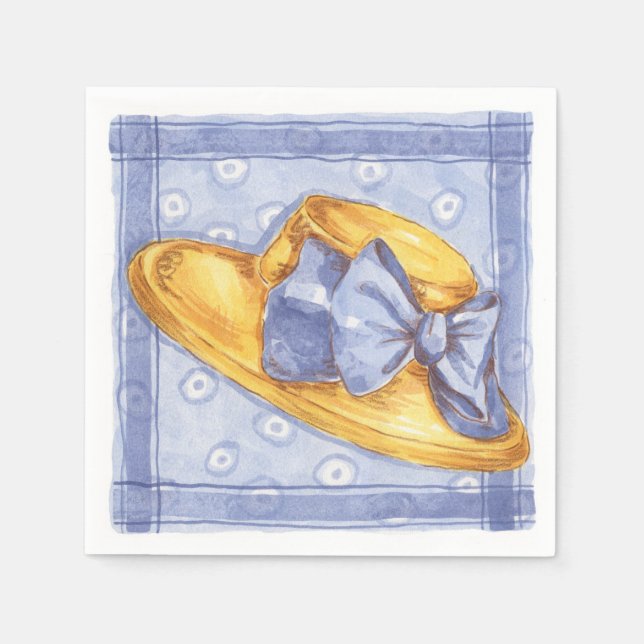 Blue Hat - Paper Napkins (Front)