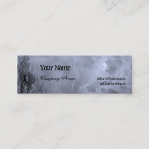 Blue Haunted Sky Custom Business Cards
