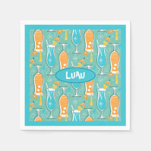 Blue Hawaii and Tropical Itch - Bg Turquoise Napkin