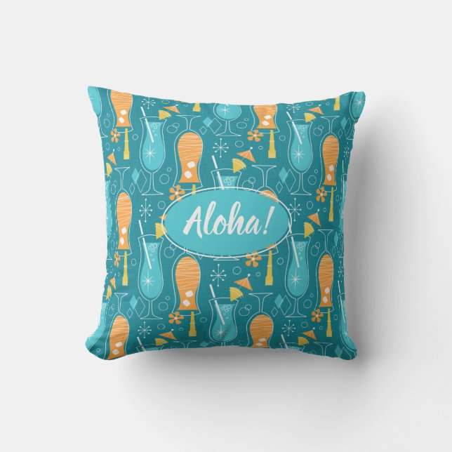 Blue Hawaii and Tropical Itch Cushion (Front)