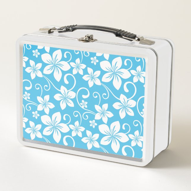 BLUE HAWAII (BLUE) METAL LUNCH BOX (Front)