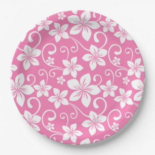 BLUE HAWAII (BUBBLEGUM PINK) PAPER PLATE